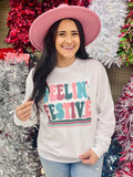 Feelin' Festive Colorful Christmas Long Sleeve