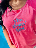 You Grow Girl Embroidered Tank Top