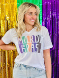 Mardi Gras Colorblock V-Neck Tee