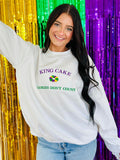 King Cake Calories Embroidery Sweatshirt