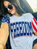 Freedom Varsity Curve Double Puff-Glitter Combo