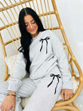 Puff Bow Sweatpants Set