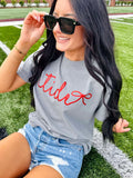 Custom Tiny Bow Puff Graphic Tee