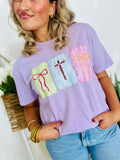 Faith Cross and Bow Trio DTF Design