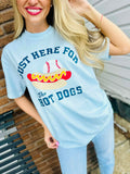 I'm Just Here For The Hot Dogs DTF Graphic Design