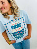 Antique Bowl Dish Stack Heart Border DTF Tee