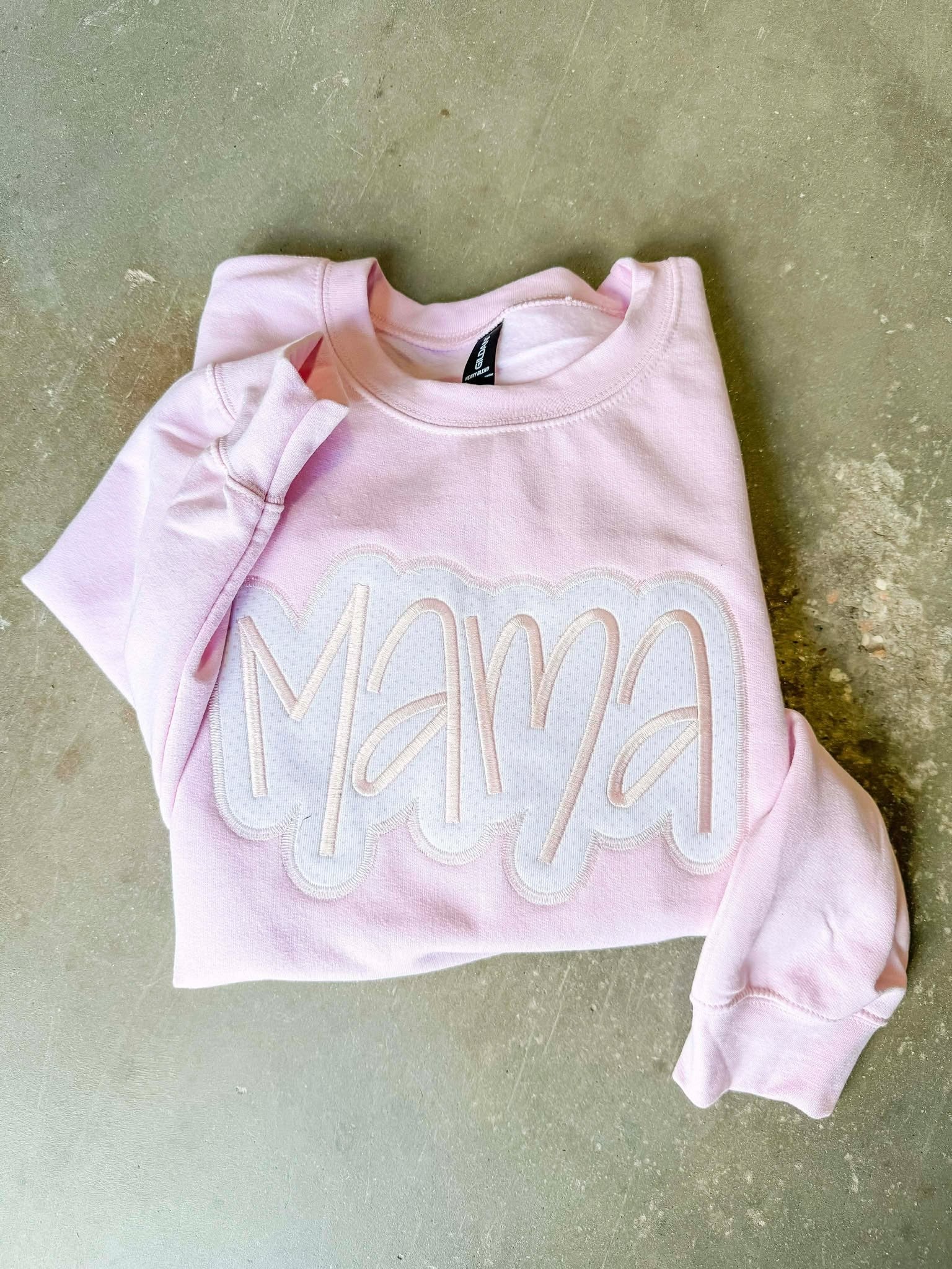 Mama Polka Dot Applique Thread
