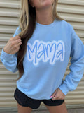 Mama Blue Polka Dot Applique Thread