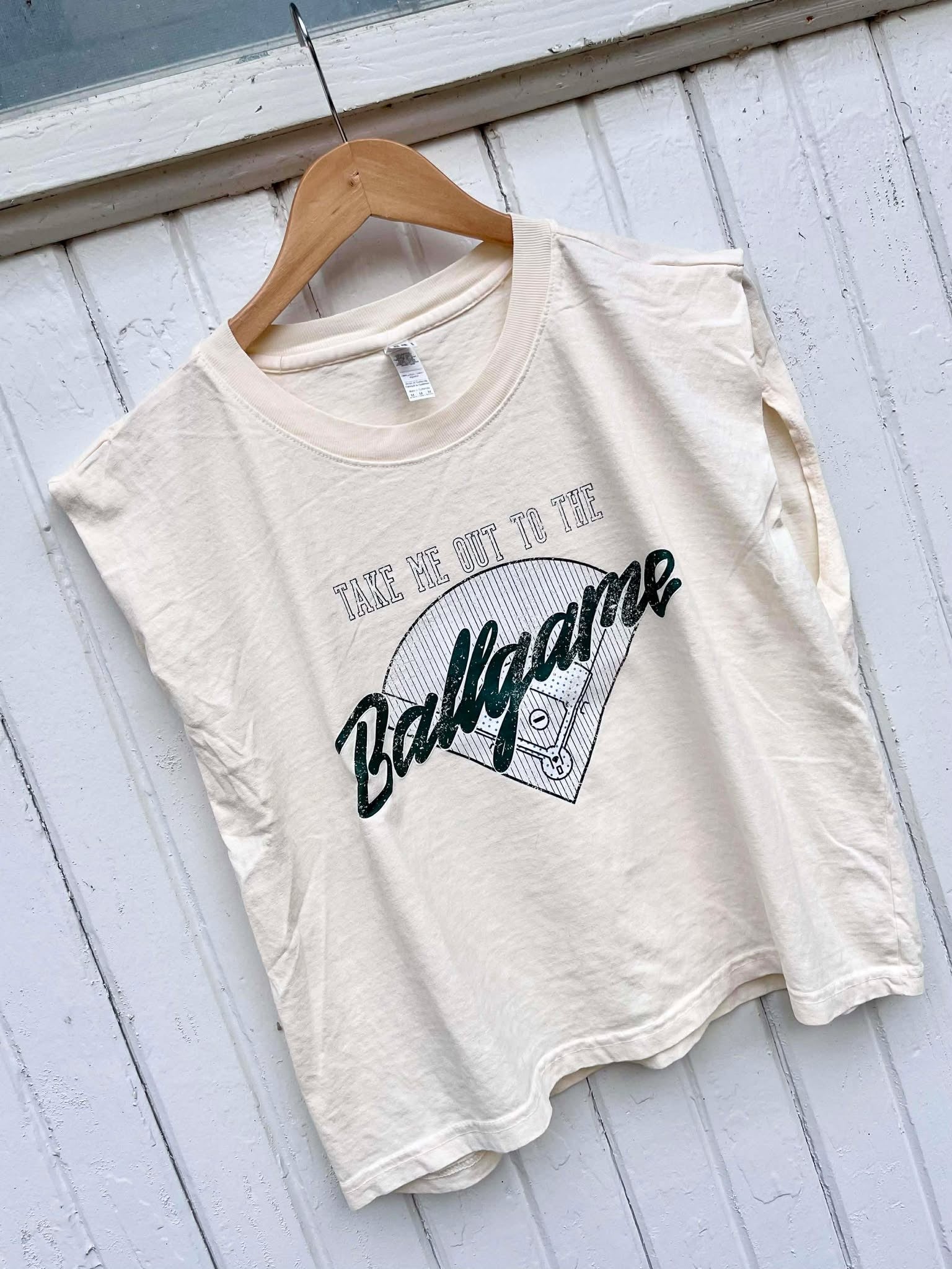 Take Me Out To The Ballgame Distressed DTF Tee