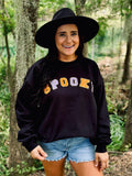 Spooky Multi Color Patch Sweatshirt