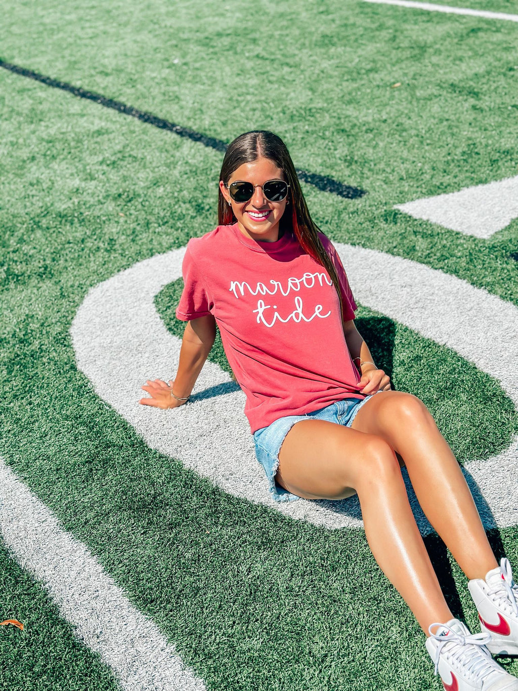 Custom Cursive Gameday Puff Tee
