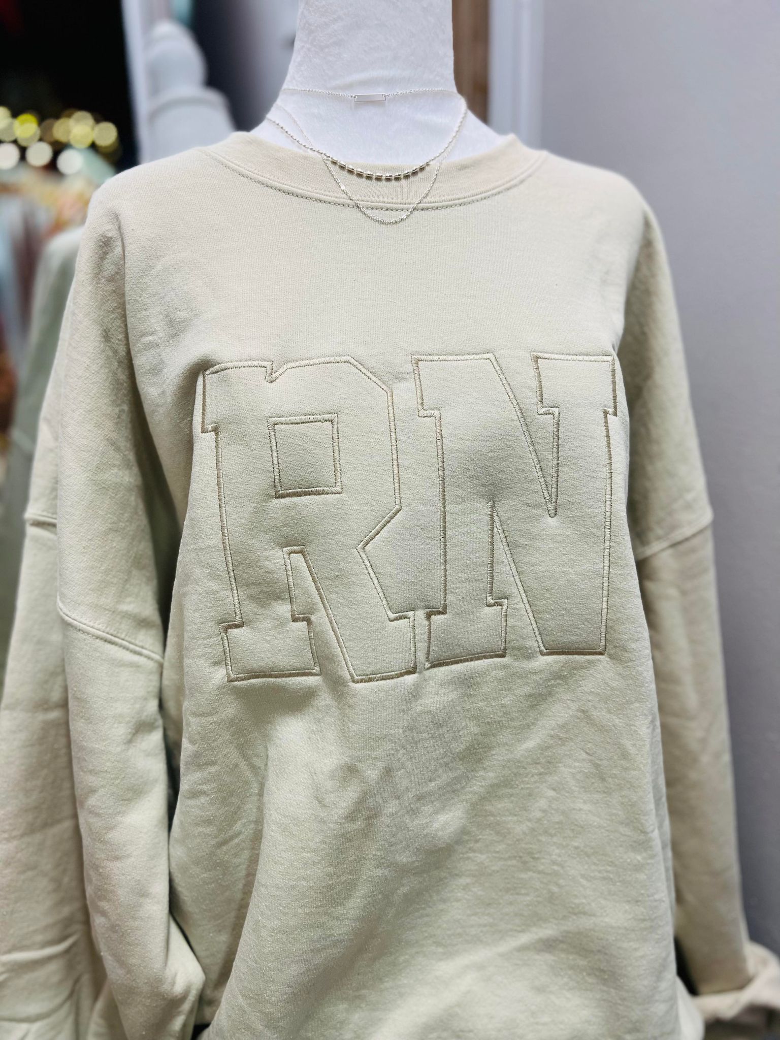 RN Varsity Embroidered Sweatshirt