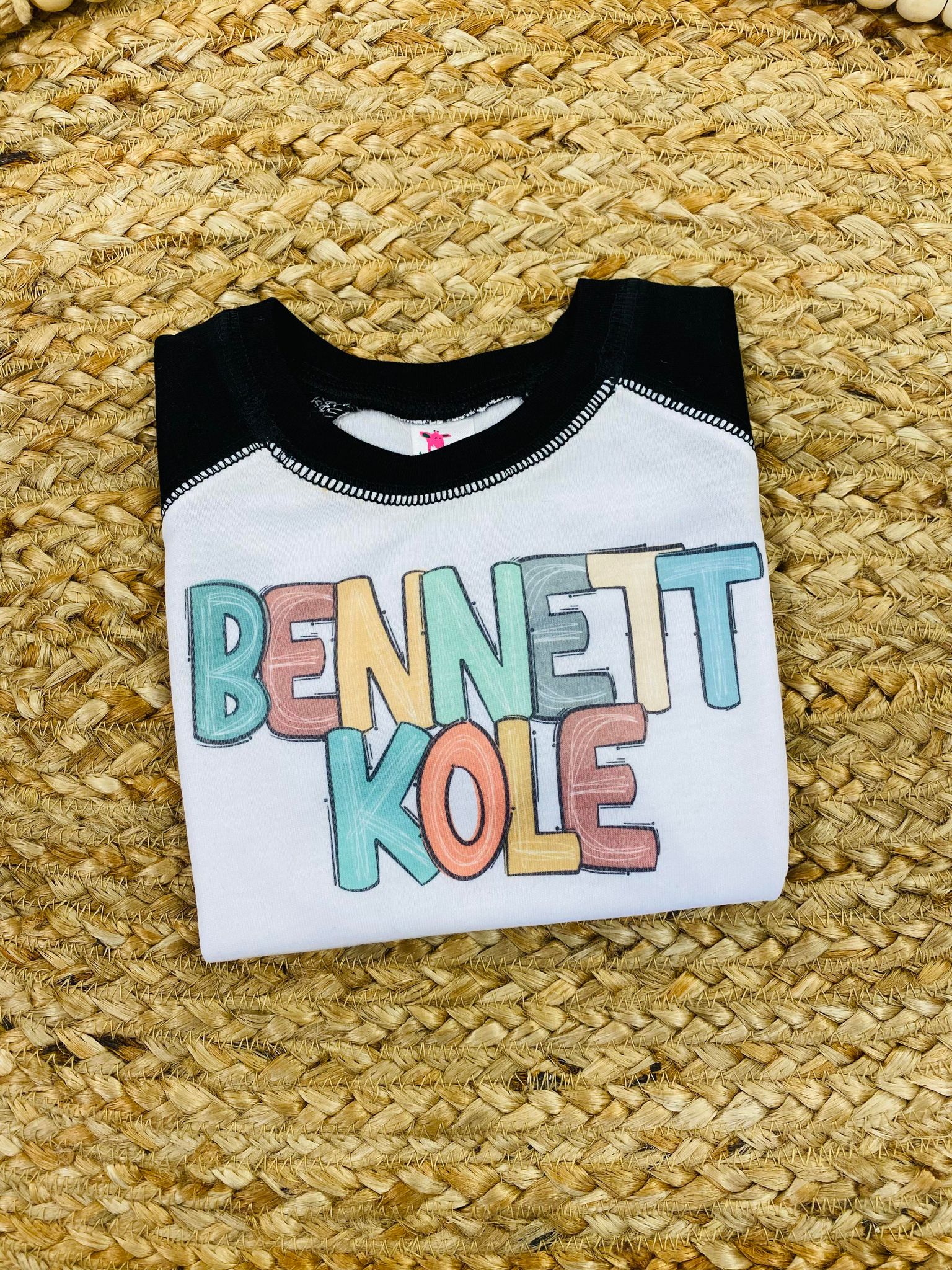Custom Boy's Name Raglan Tee