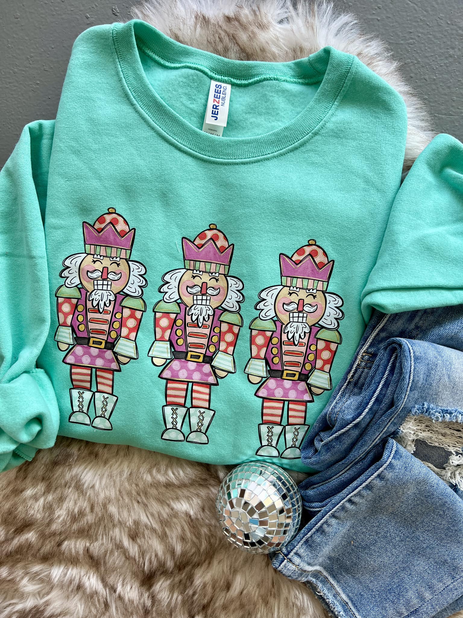 Colorful Nutcracker Trio DTF Sweatshirt