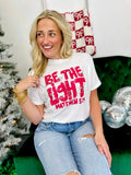 Be the Light Christmas Lights Bubble Letters - DTF