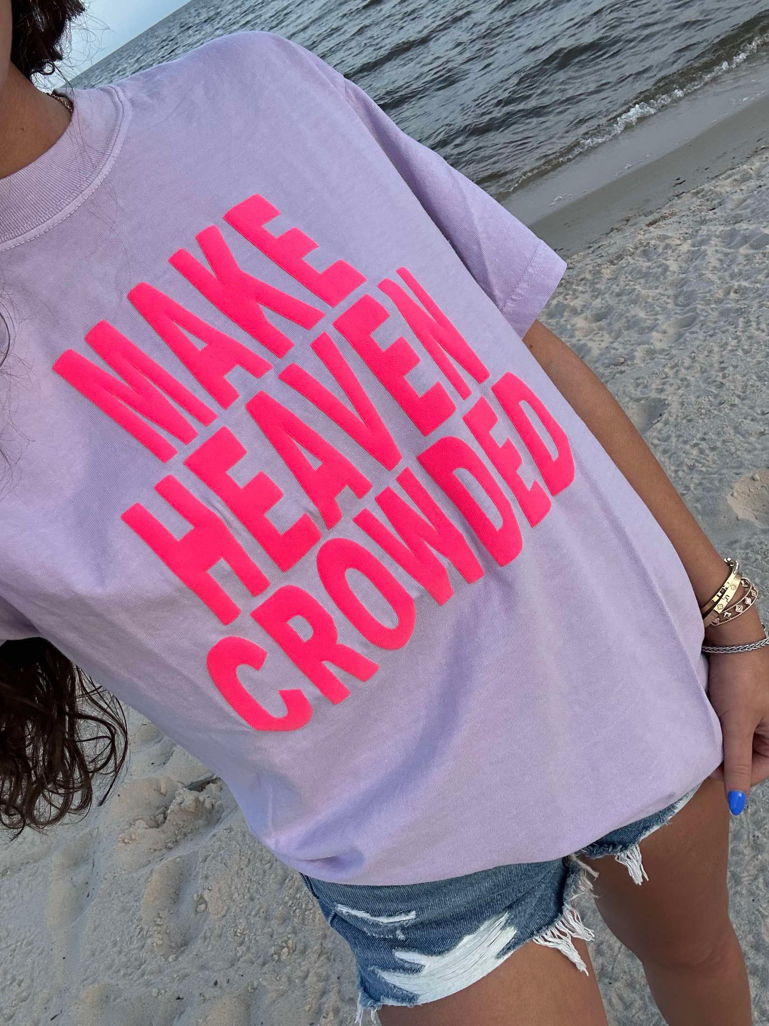 Varsity Make Heaven Crowded Puff Graphic Tee