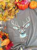 Faux Rhinestone Deer DTF Graphic Tee or Sweatshirt