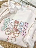 Santa Favorite Nurse Bow Graphic Tee