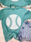 Baseball Spring Floral DTF Tee