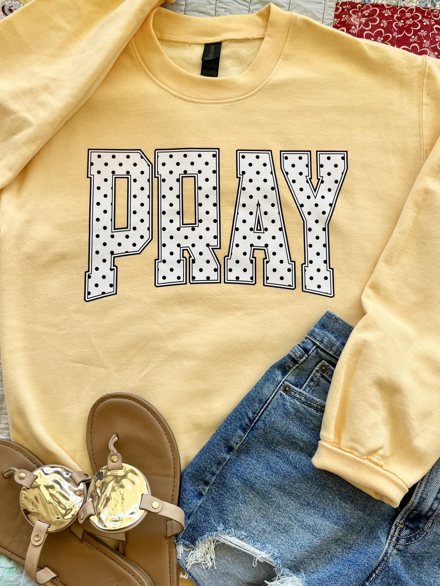 Custom Black & White Polka Dot Arch DTF Design
