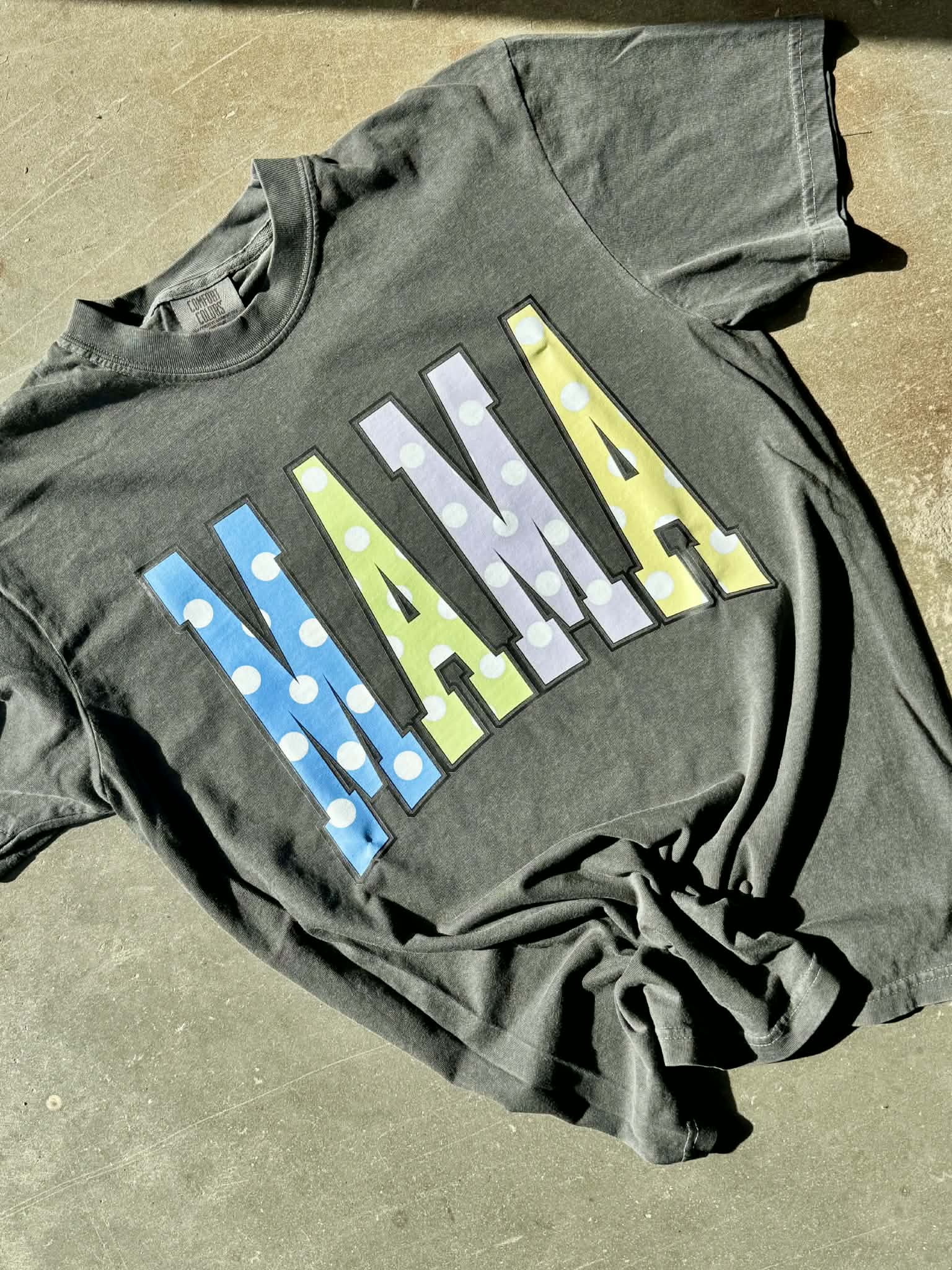 Custom Polka Dots Mama DTF Graphic Design