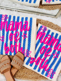 Mama of Both Striped Puff and DTF Graphic