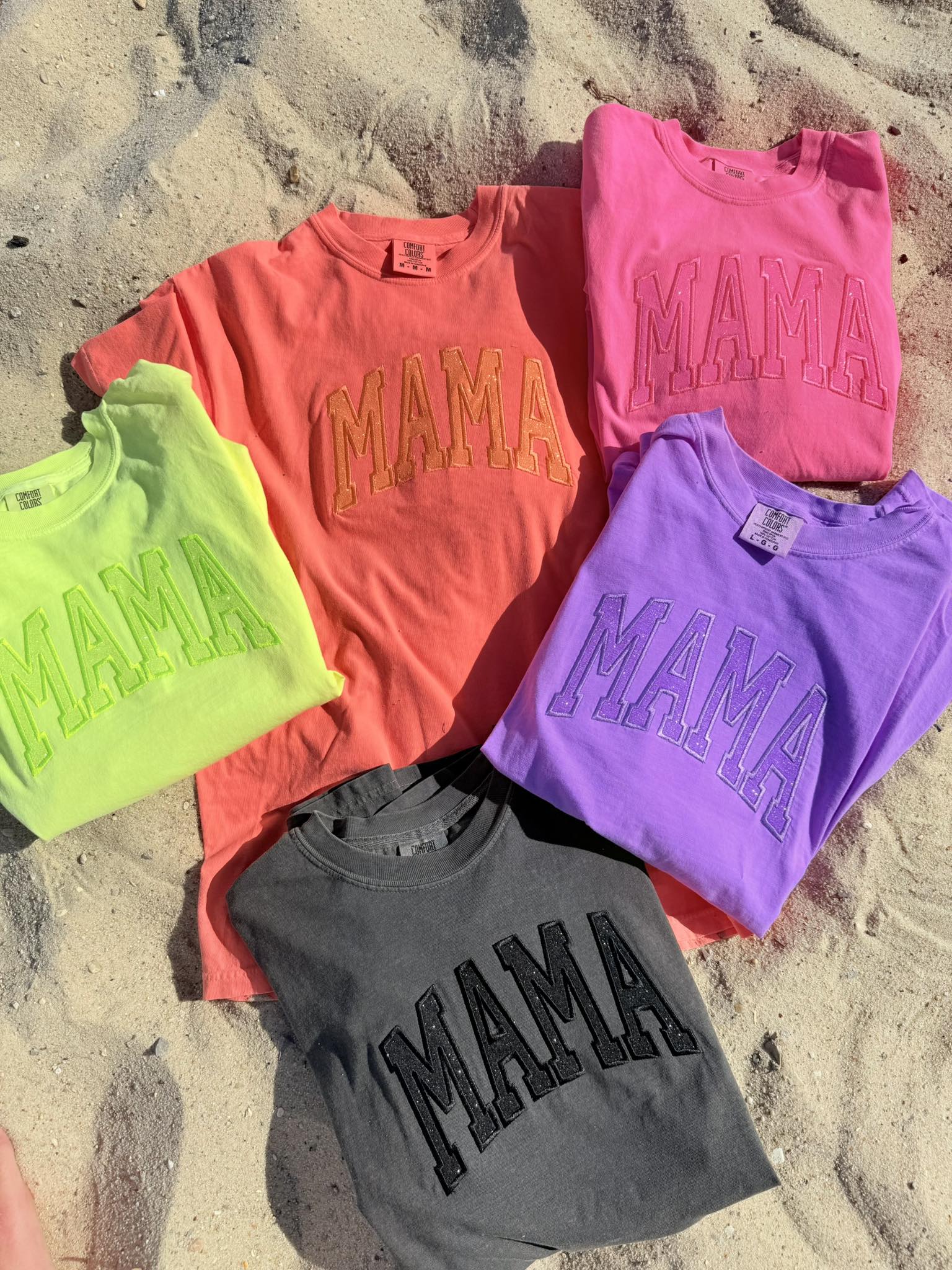 CUSTOM GLITTER APPLIQUE T SHIRT