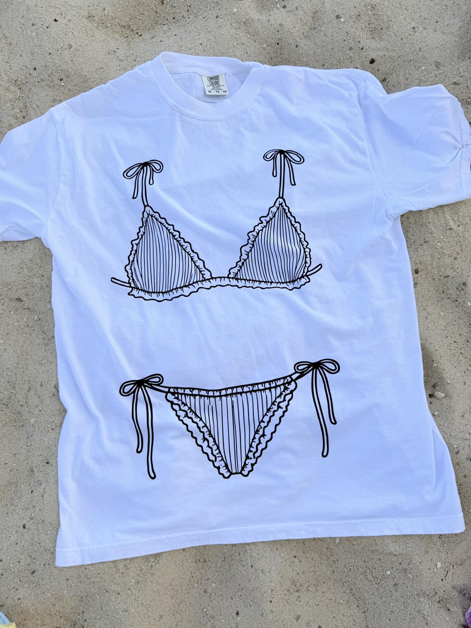 Bathing Suit Cover Up DTF graphic Tee SPRING39