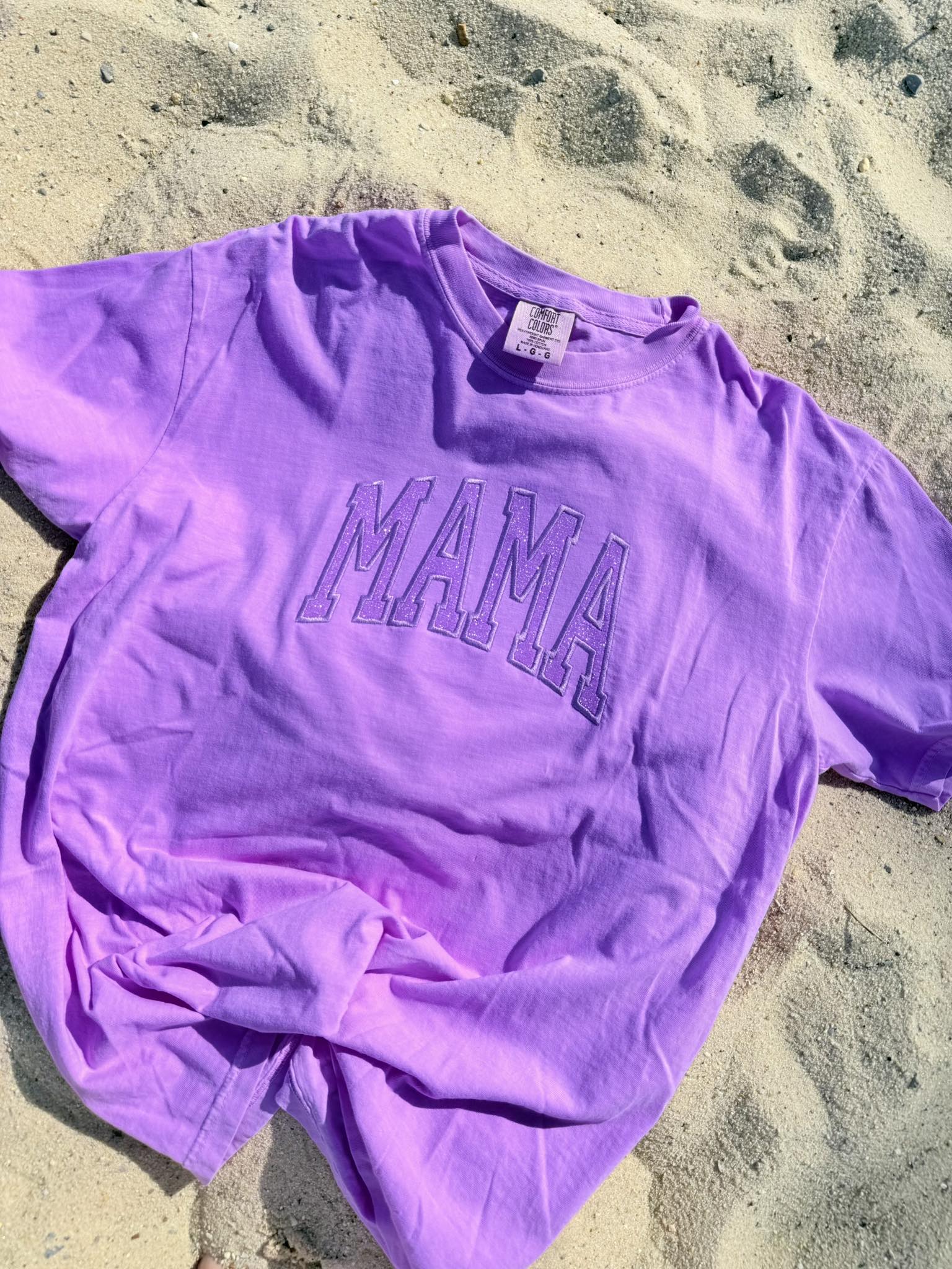 CUSTOM GLITTER APPLIQUE T SHIRT