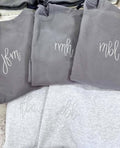Simple Cursive Monogram Embroidery Apparel