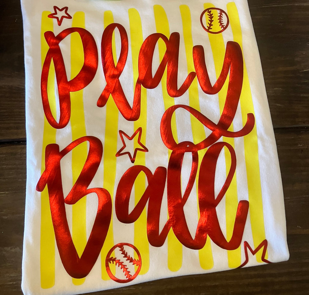 Play Ball DTF / Puff Vinyl Graphic Design