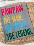 Custom Father Grandpa The Man. The Myth. The Legend. DTF Graphic